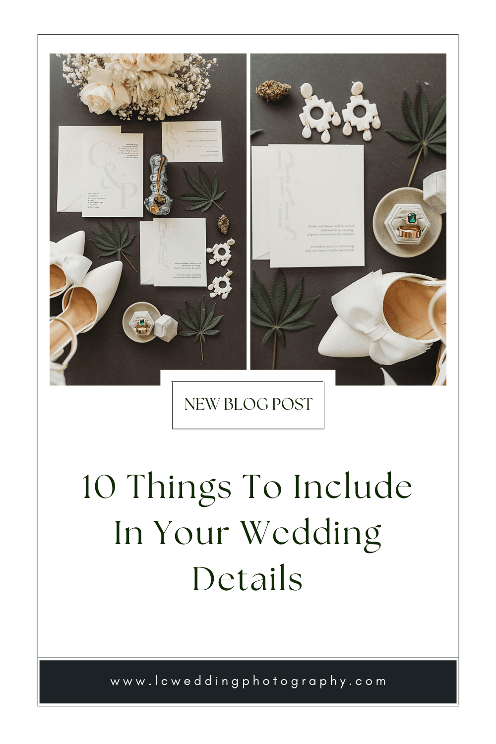 things to include in your wedding day details, what are elopement details