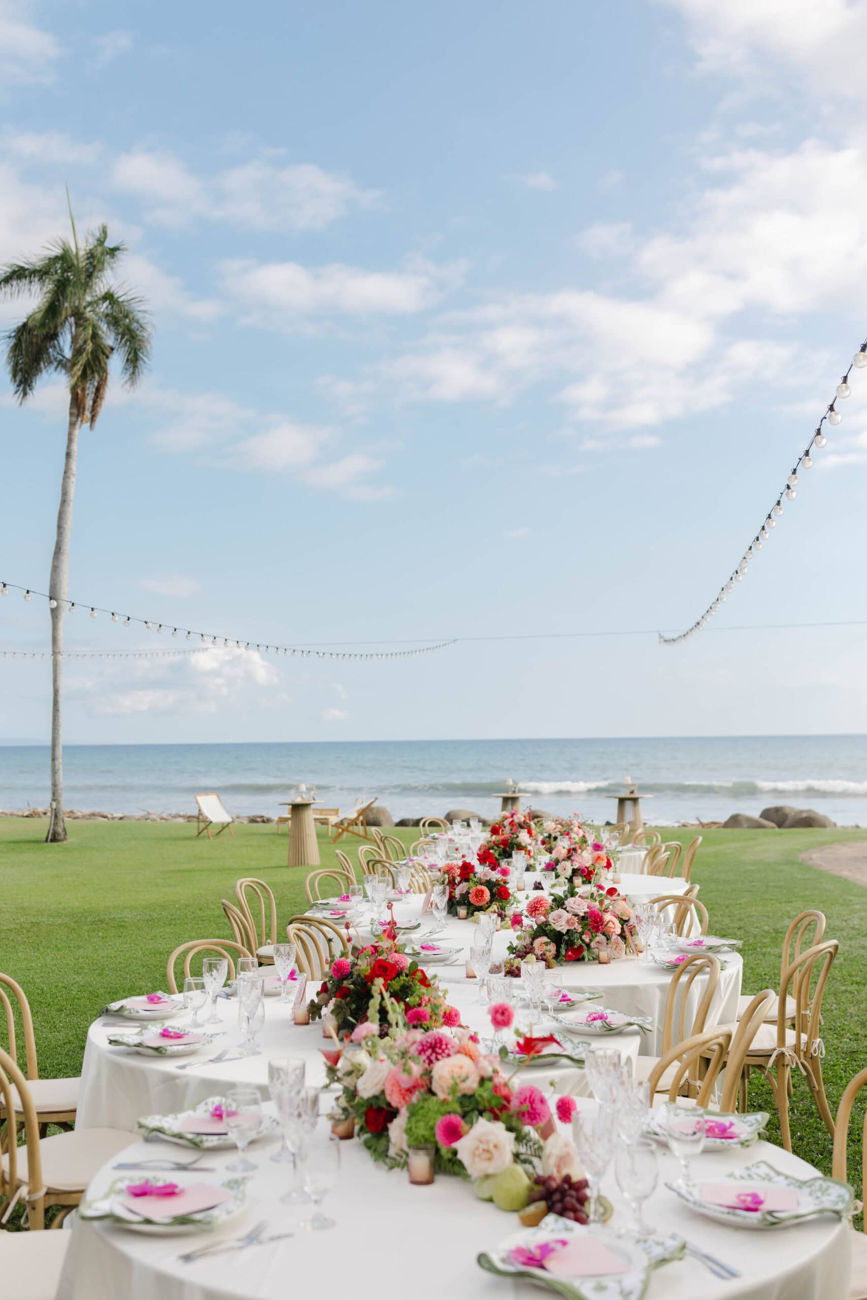 A wedding reception at Olowalu Plantation House