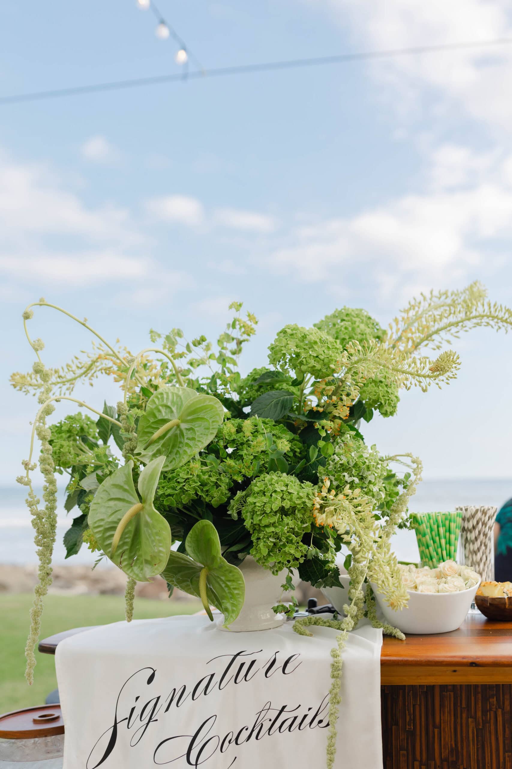 A wedding reception at Olowalu Plantation House