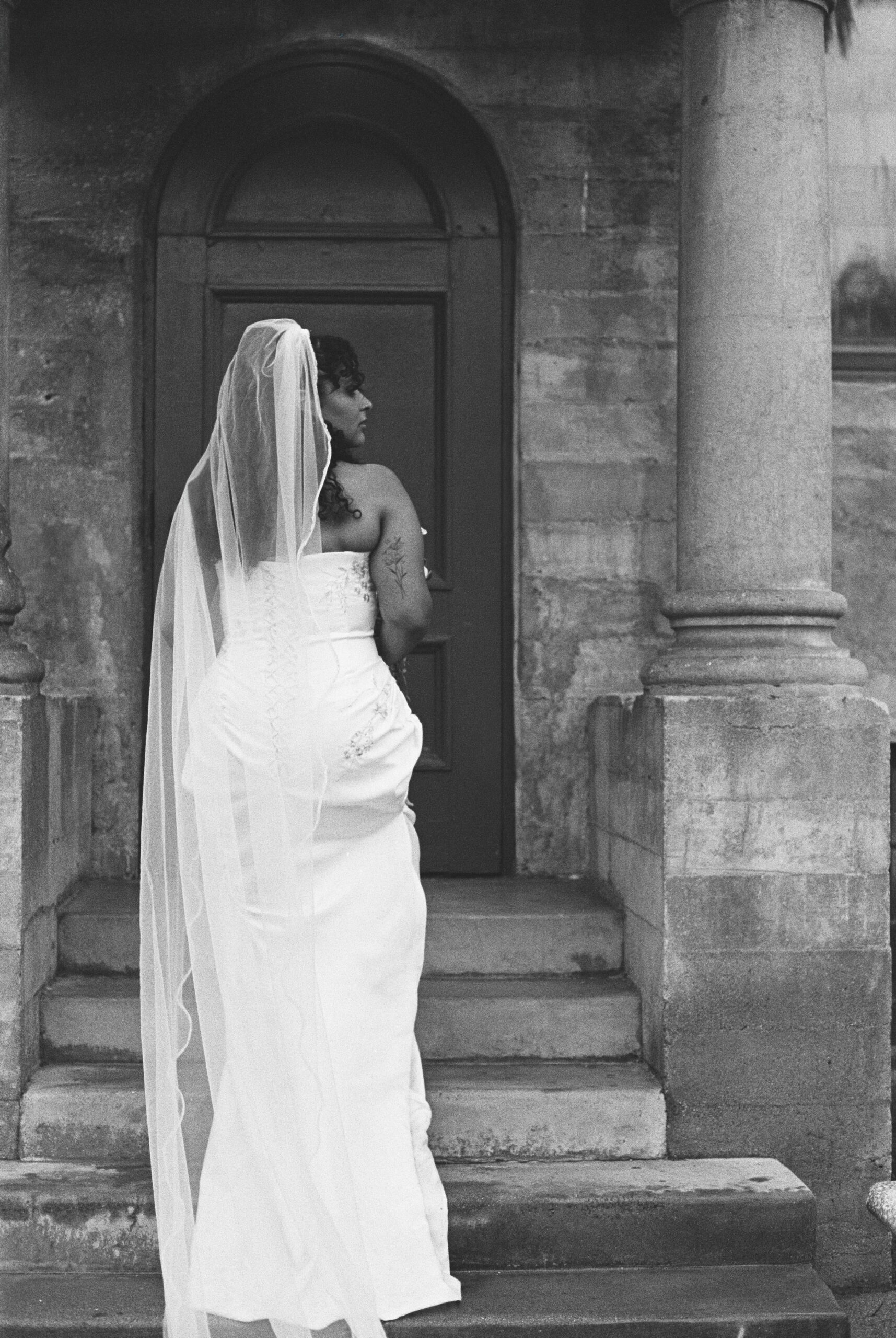 A bride at a Chicago wedding venue