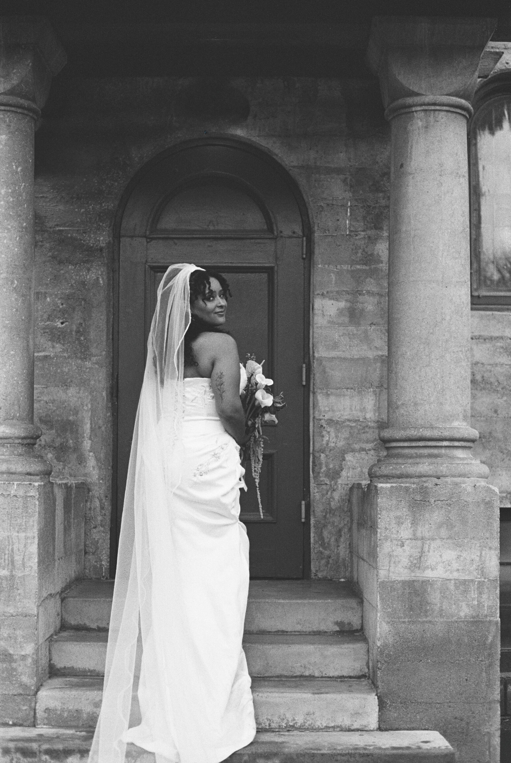 A bride at a Chicago wedding venue