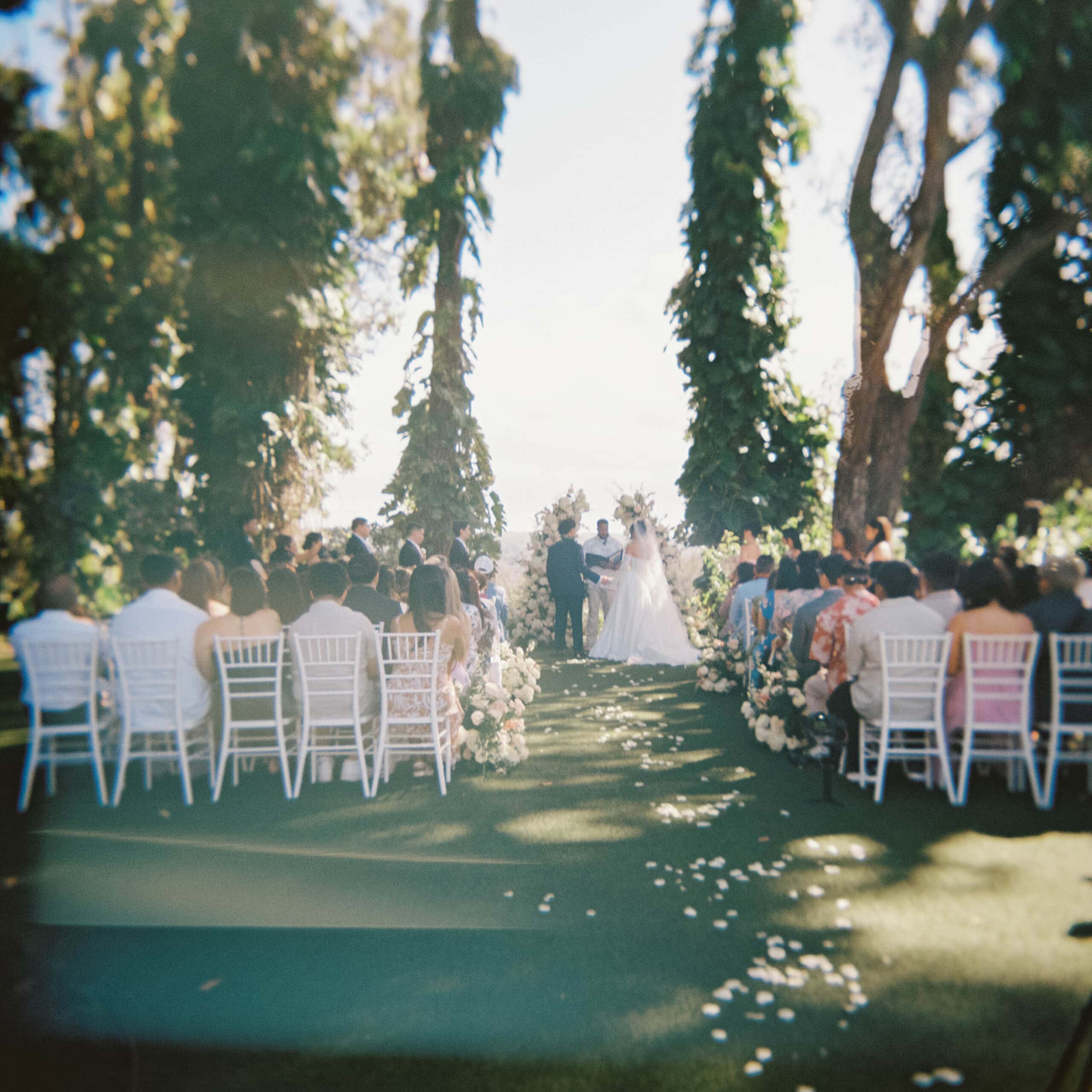 A wedding at a Napa Valley wedding venue