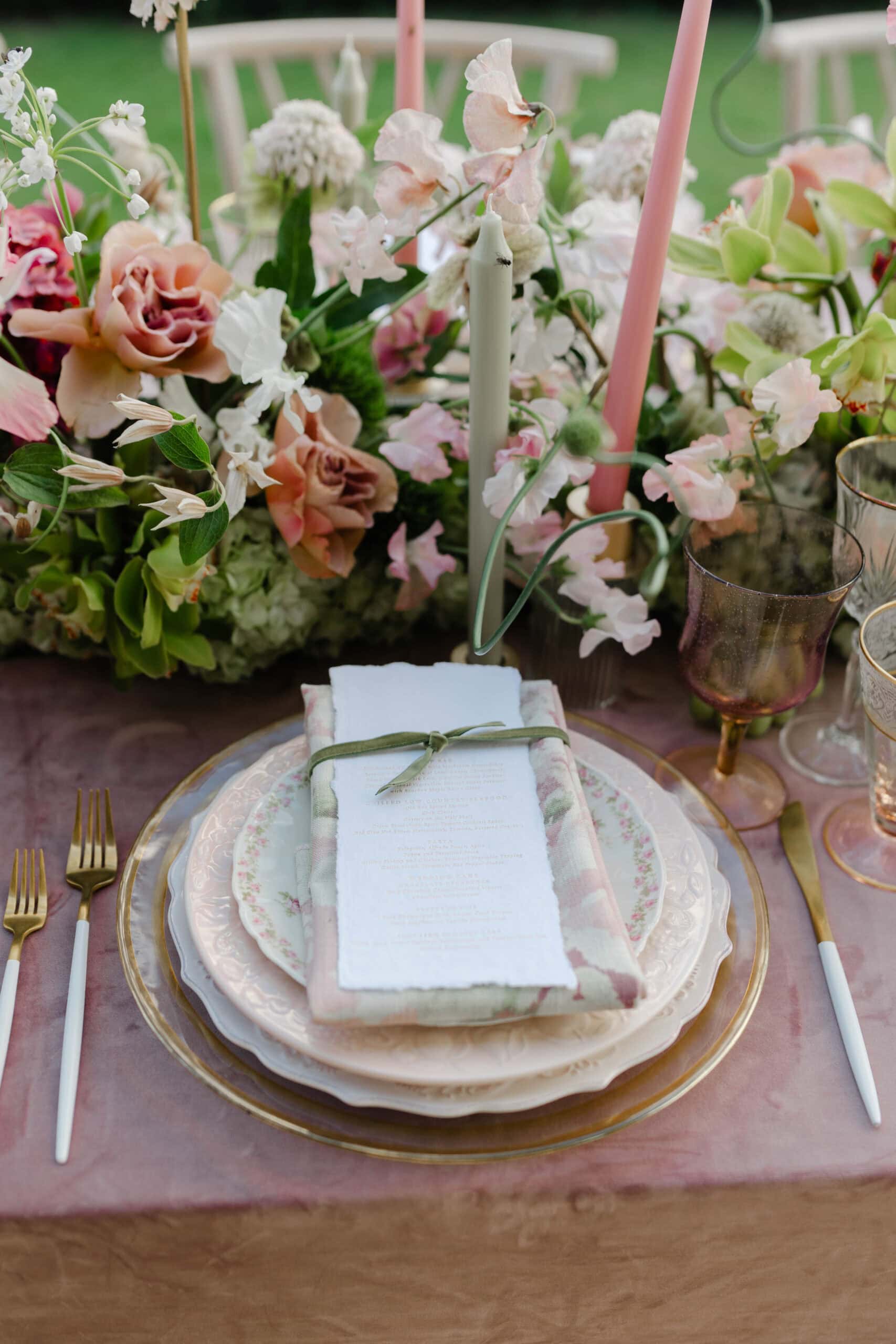 Wedding reception decor from a Napa Valley wedding
